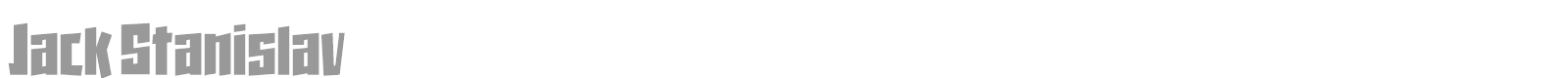 Jack Stanislav font preview